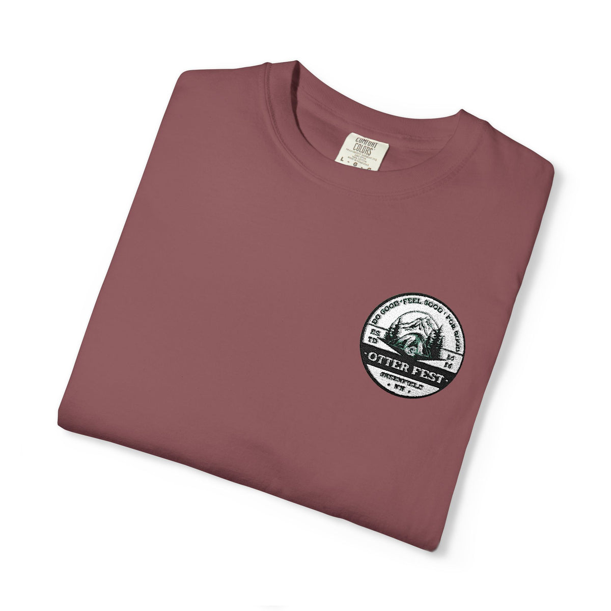 Otter Fest BCH Mountain Lake T-Shirt | Minimal Outdoor Emblem