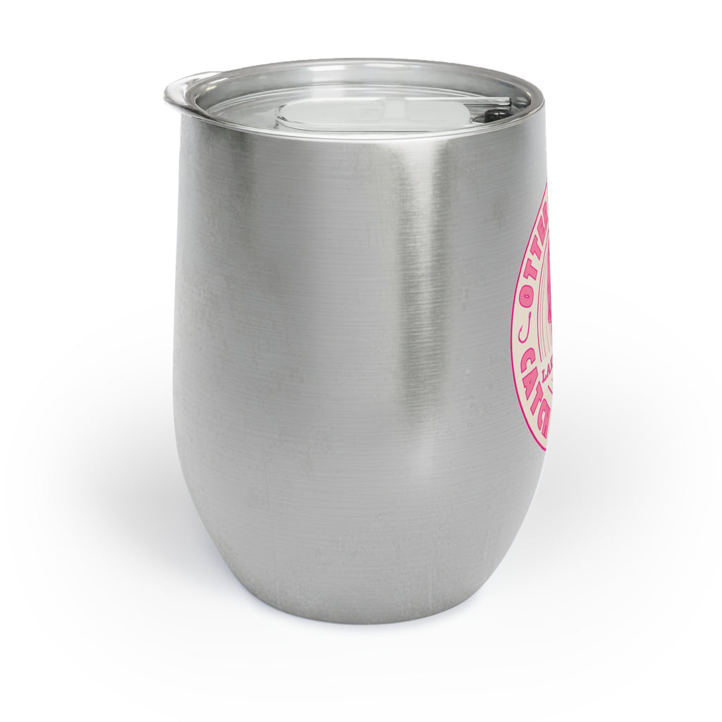 Otter Fest Lake Stage Catch of The Day Chill Wine Tumbler: Breast Cancer Awareness Month