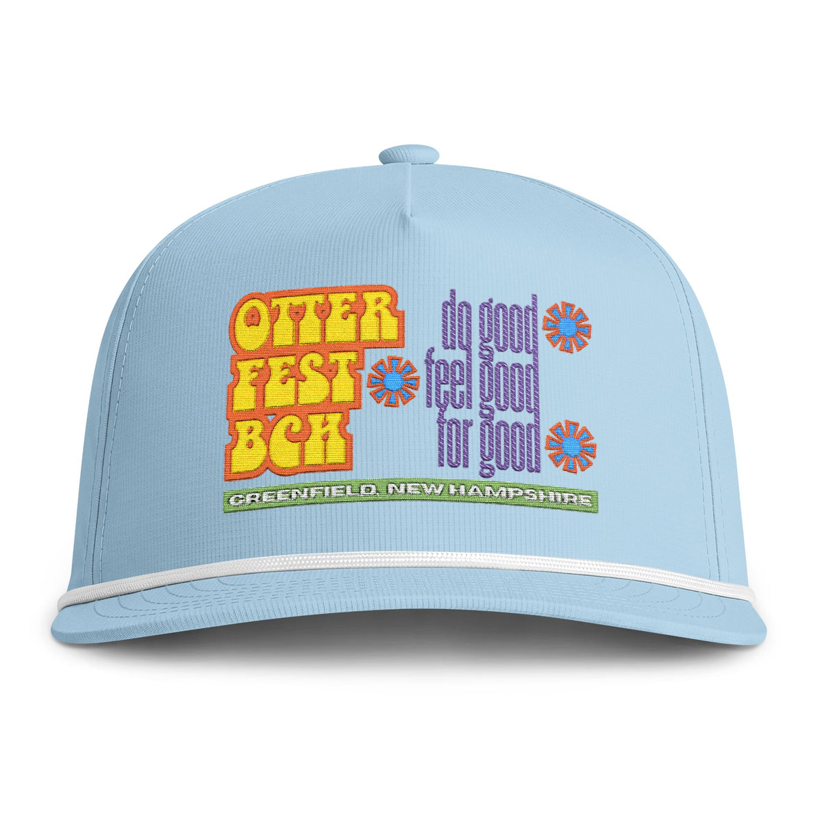 Copy of Retro Floral 'Other Fest Bach' Rope Cap | Vintage Flower Patch Hat