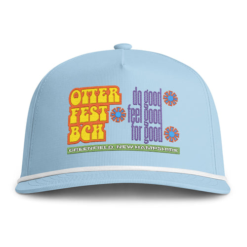 Copy of Retro Floral 'Other Fest Bach' Rope Cap | Vintage Flower Patch Hat