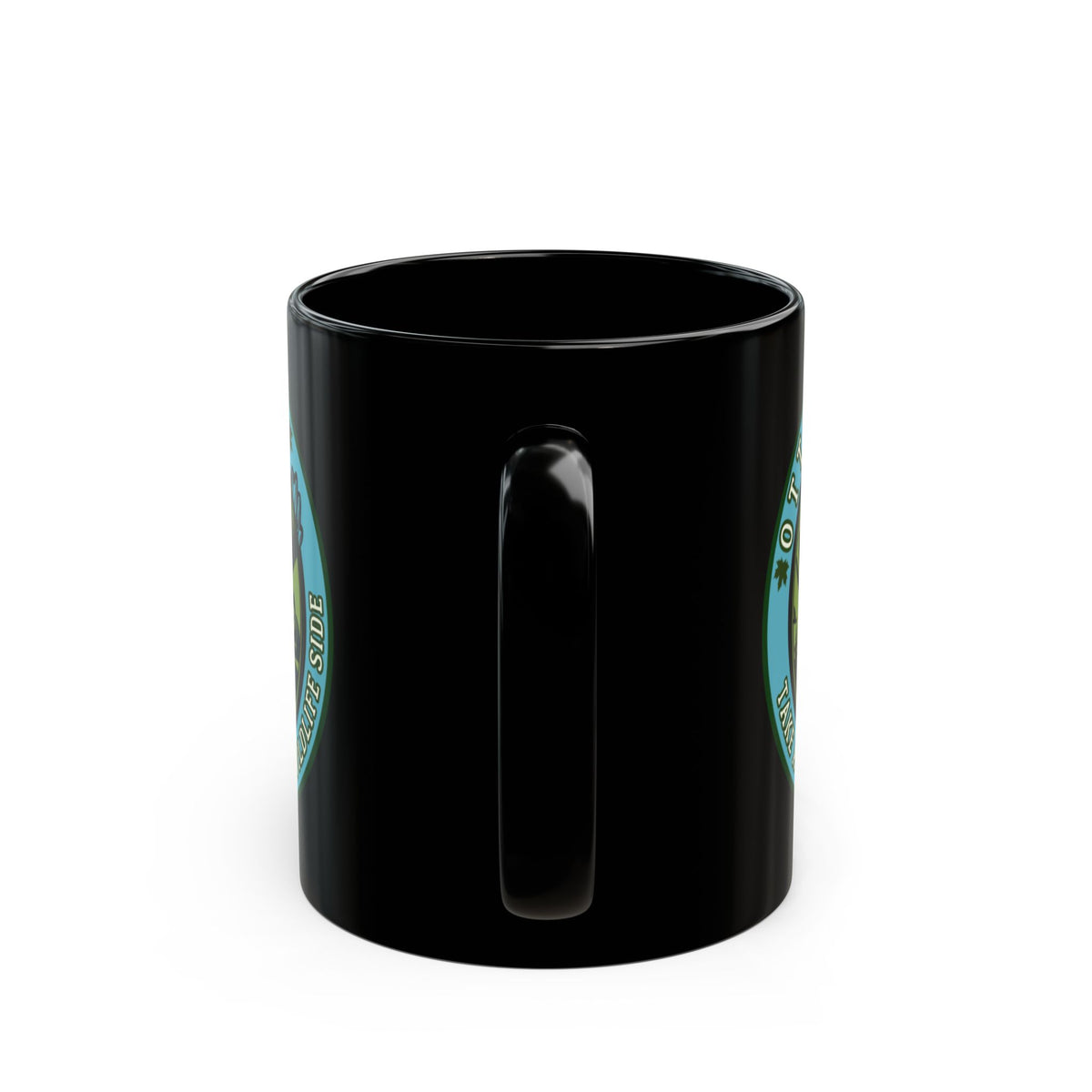 Otter Fest Moose Is On The Loose Mug | Black Ceramic Coffee Cup