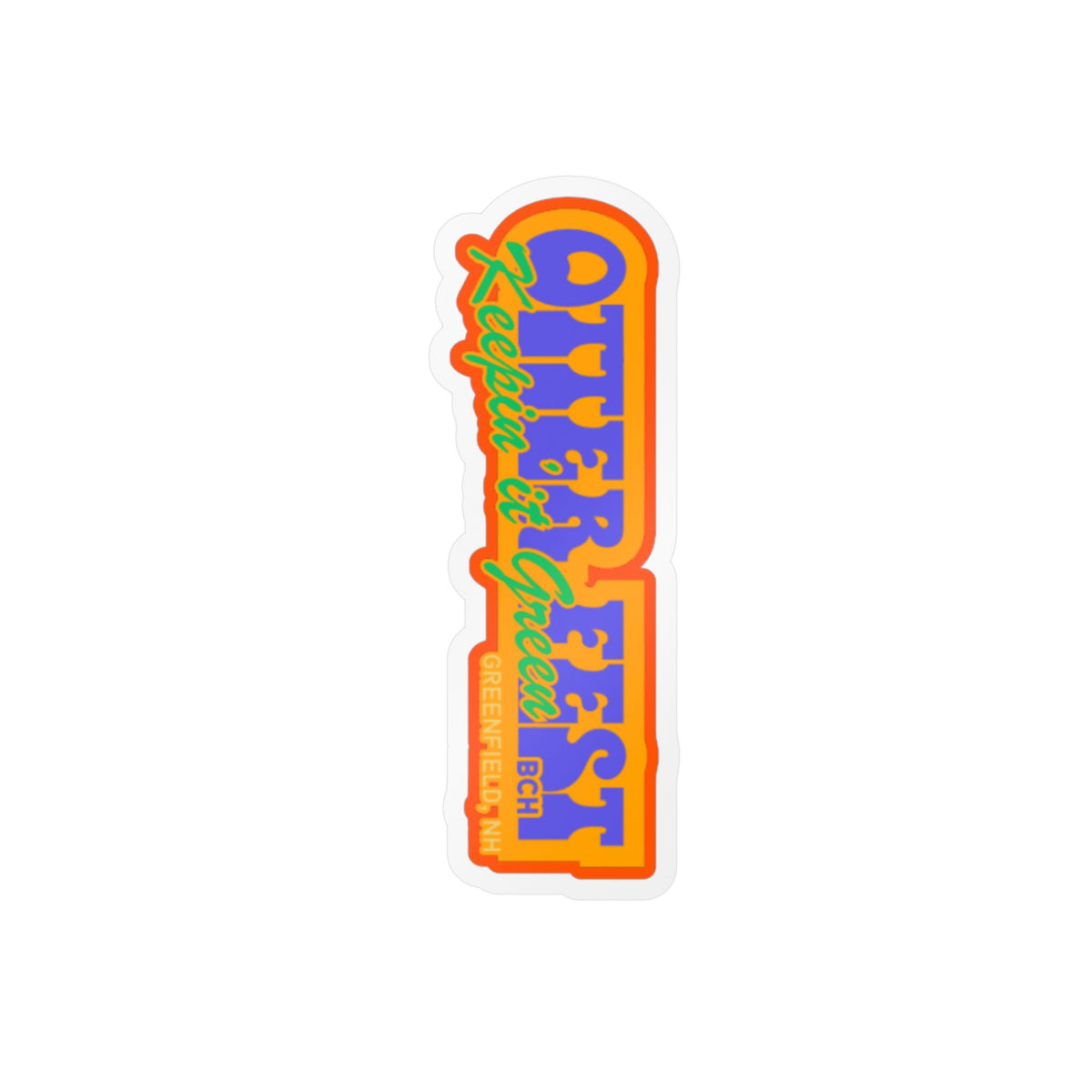Outerfest Festival Logo Sticker | Kiss-Cut Vinyl Decal