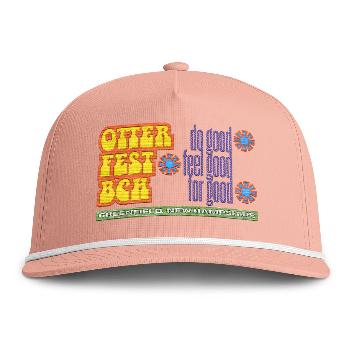 Copy of Retro Floral 'Other Fest Bach' Rope Cap | Vintage Flower Patch Hat