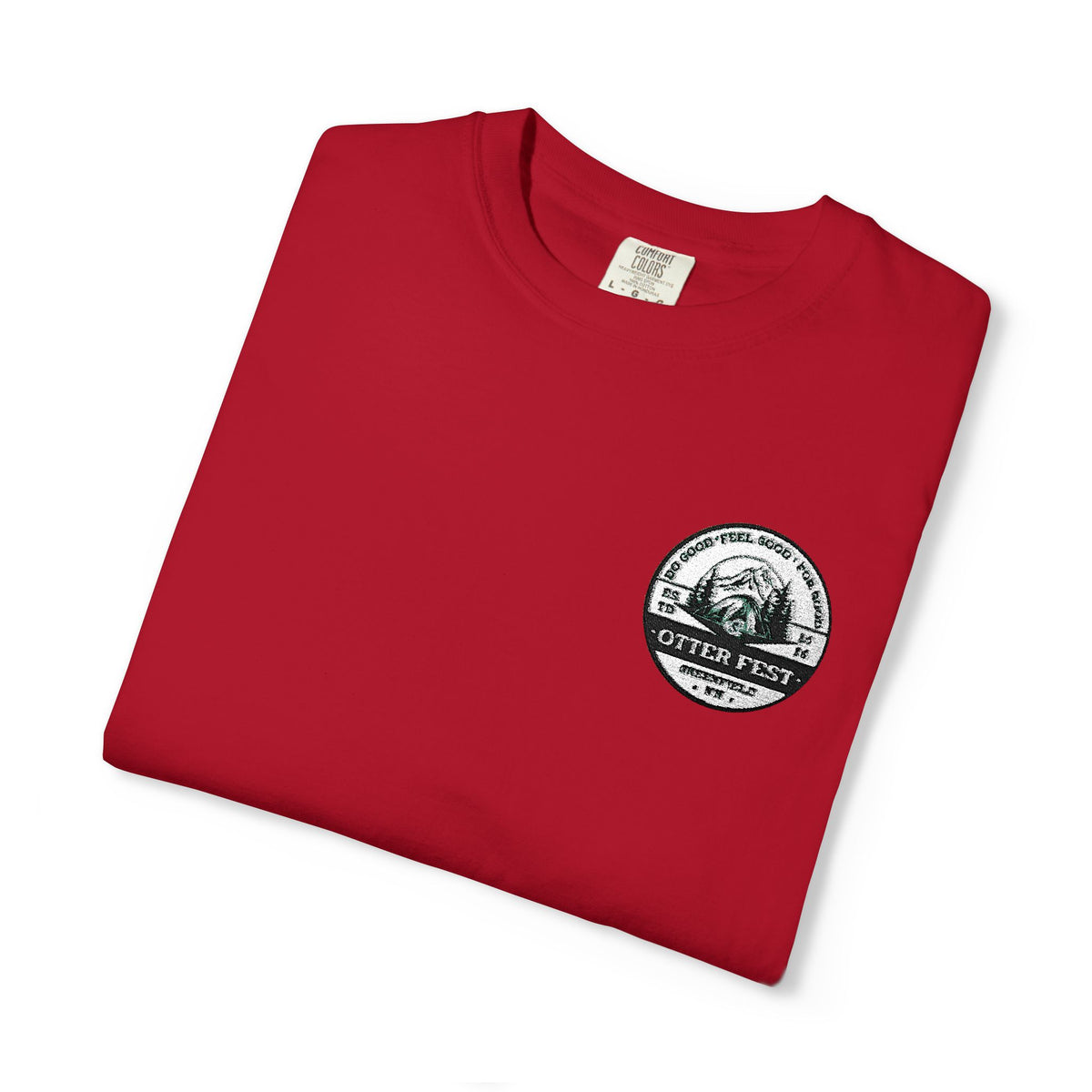 Otter Fest BCH Mountain Lake T-Shirt | Minimal Outdoor Emblem