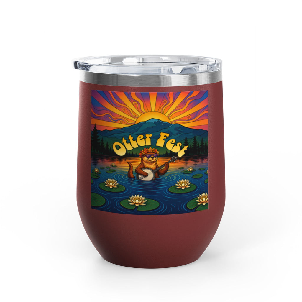 Otter Fest Strummin’ & Pickin’ Clem Sunset Wine Tumbler | Otter Fest 12oz. Wine Tumbler