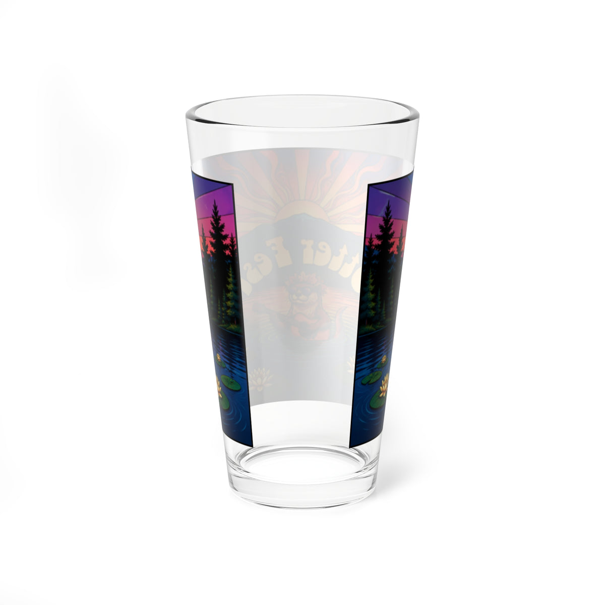 Otter Fest Guitar Otter Pint Glass | 16oz Mixing Glass