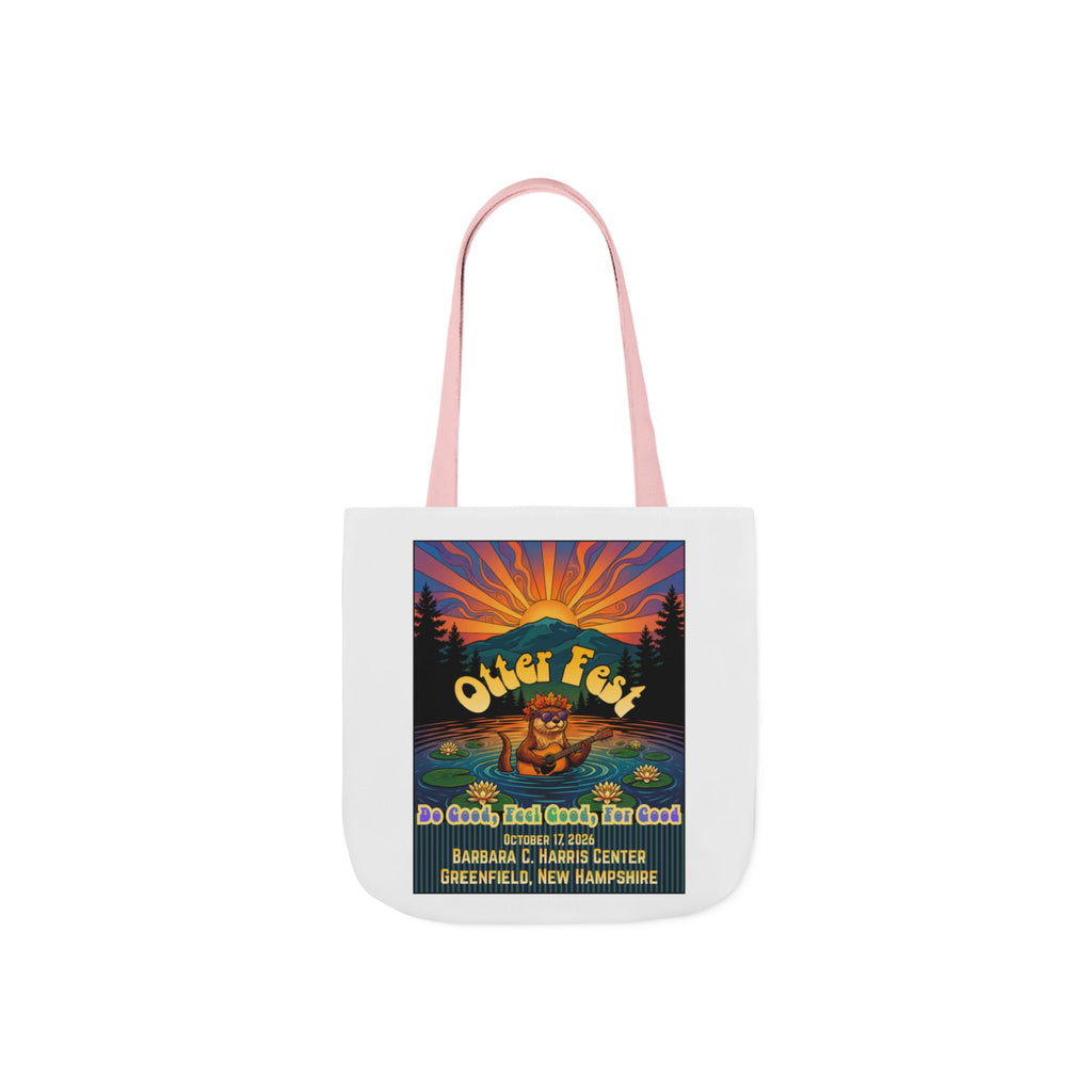 OTTER FEST Two sided print Poly-Canvas Tote Bag