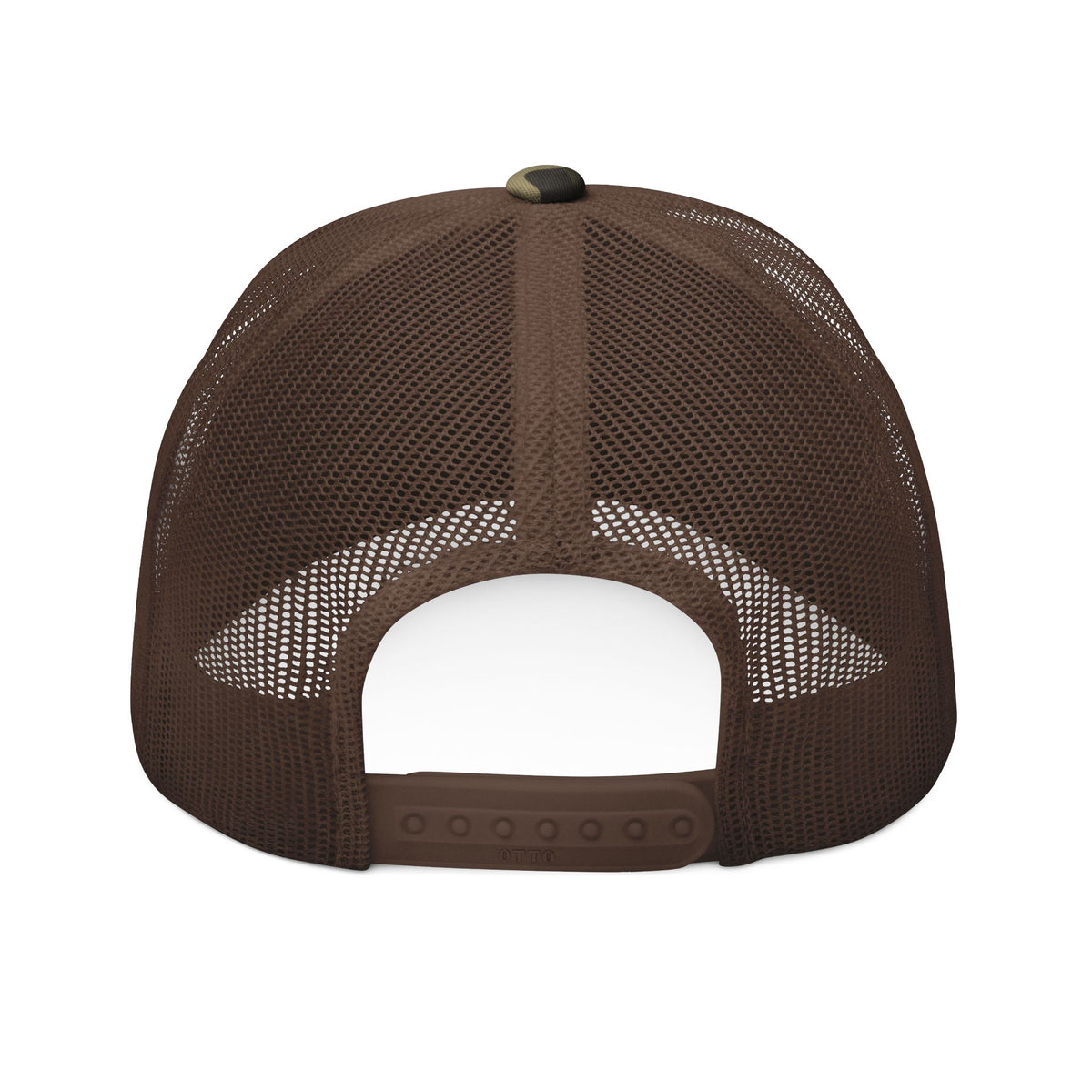 Otter Fest patch camo Trucker Hat | Embroidered outdoor logo cap