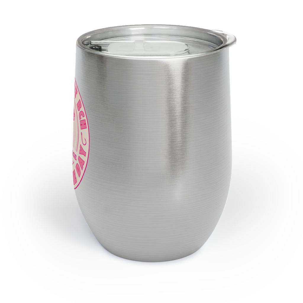 Otter Fest Lake Stage Catch of The Day Chill Wine Tumbler: Breast Cancer Awareness Month