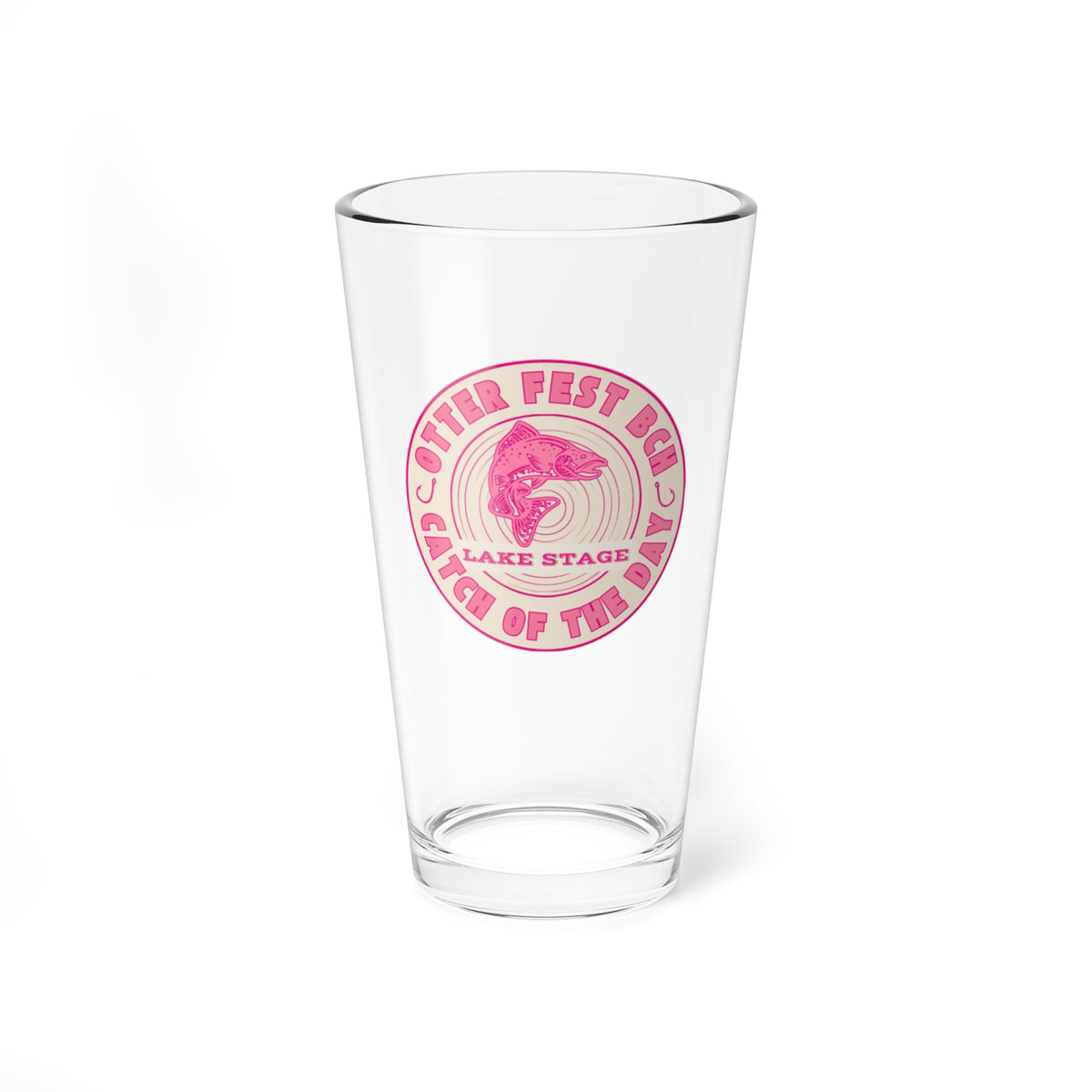 Otter Fest Catch of The Day  Mixing Glass | 16oz Pint Glass