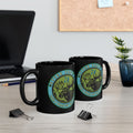 Otter Fest Moose Is On The Loose Mug | Black Ceramic Coffee Cup