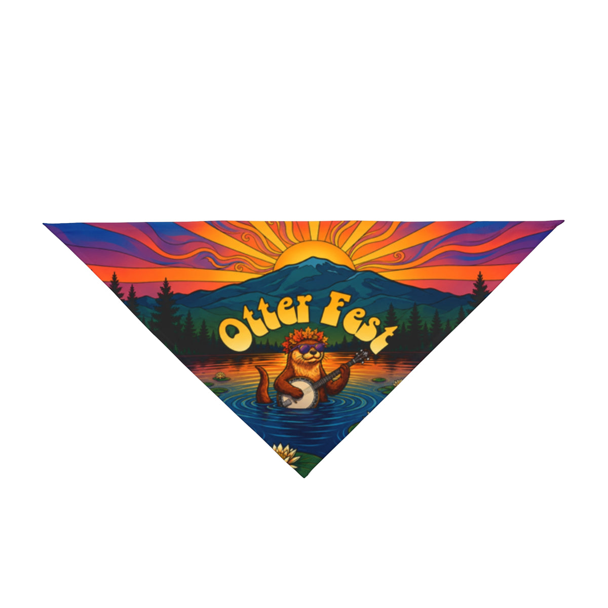 Otter Fest bandana Pet Bandana | Otter Fest BCH Pet Fashion Bandana