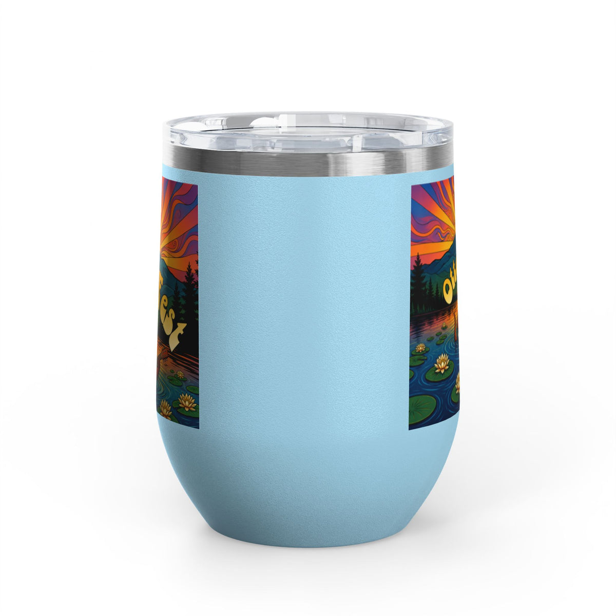 Otter Fest Strummin’ & Pickin’ Clem Sunset Wine Tumbler | Otter Fest 12oz. Wine Tumbler