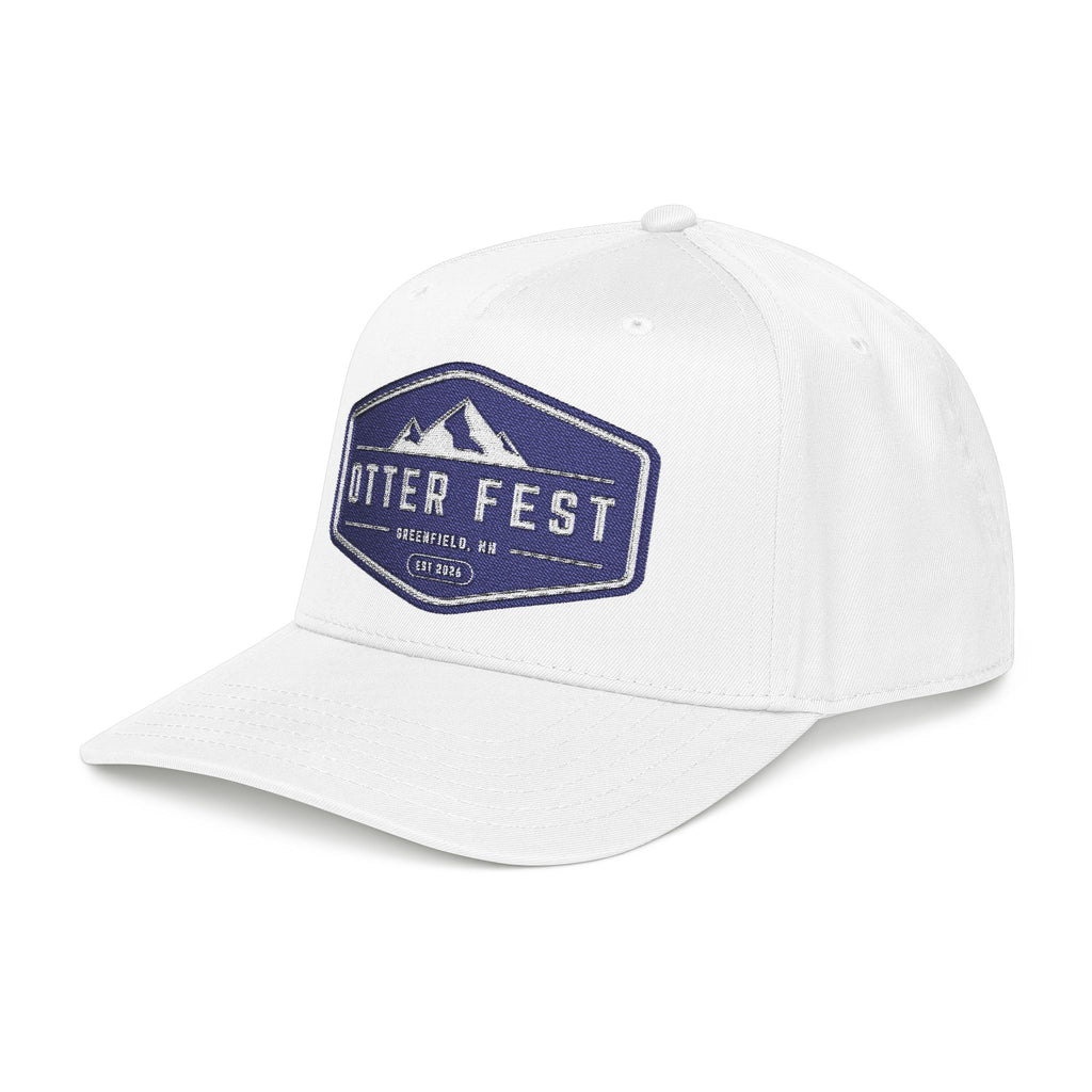 Otter Fest, navy mountain badge Mid Profile Baseball Cap