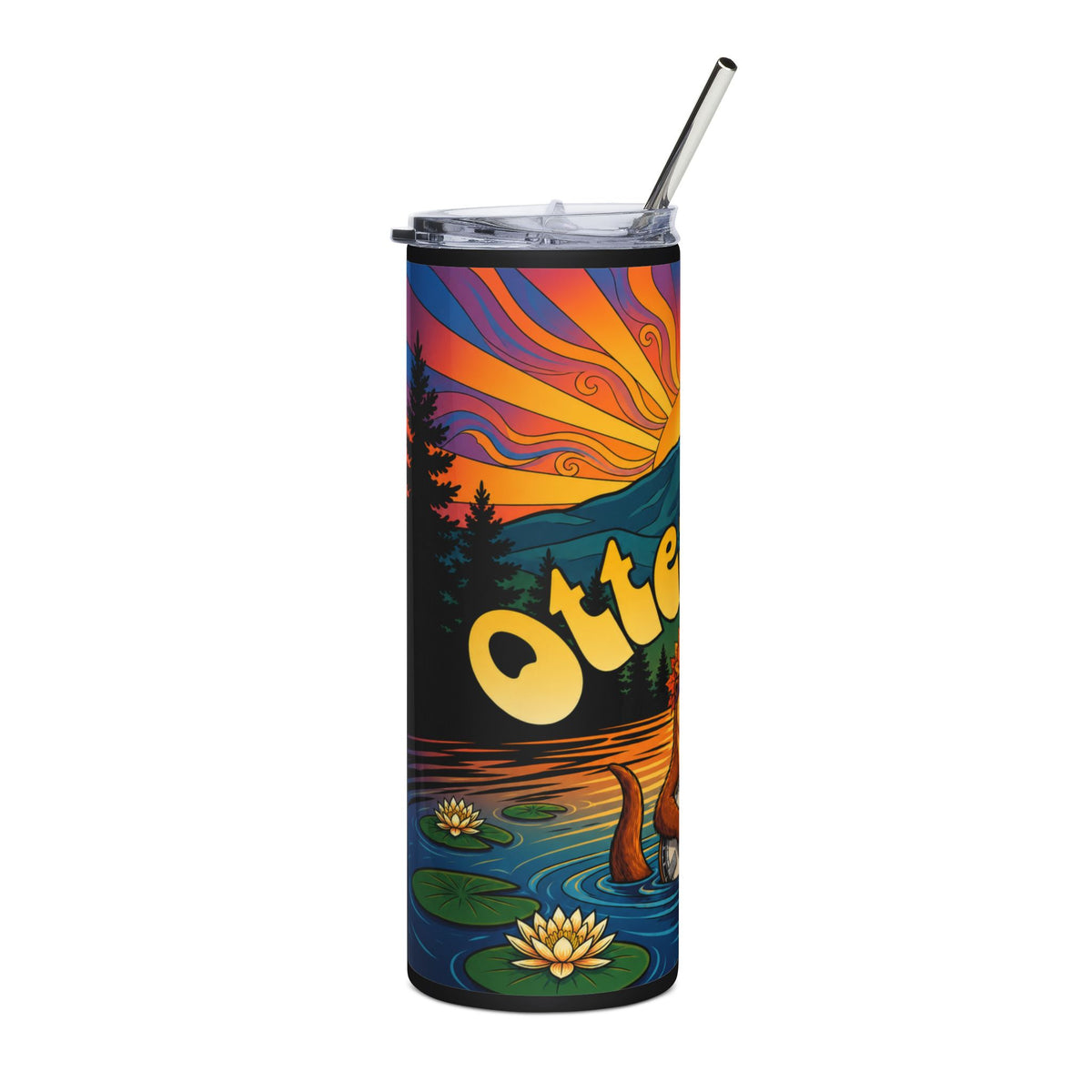 Otter Fest Clem Lakeside Banjo Picking Stainless Steel Tumbler, 20oz