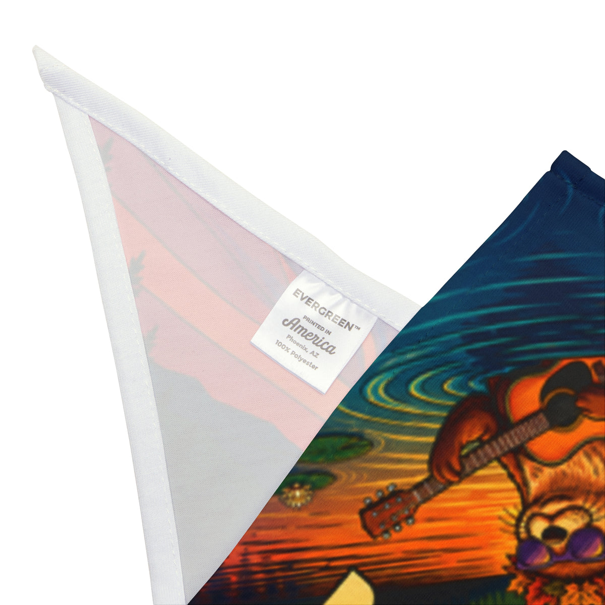 Otter Fest Clem with Guitar Pet Bandana | Otter Fest BCH Pet Bandana