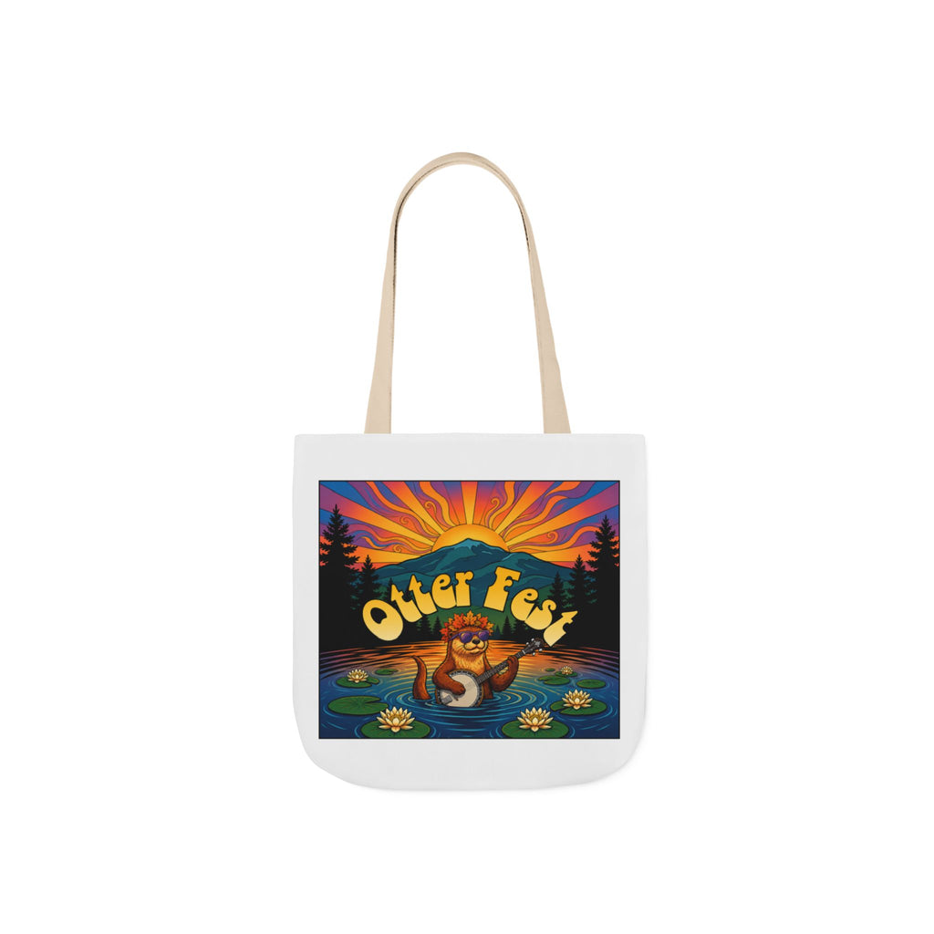 OTTER FEST Two sided print Poly-Canvas Tote Bag
