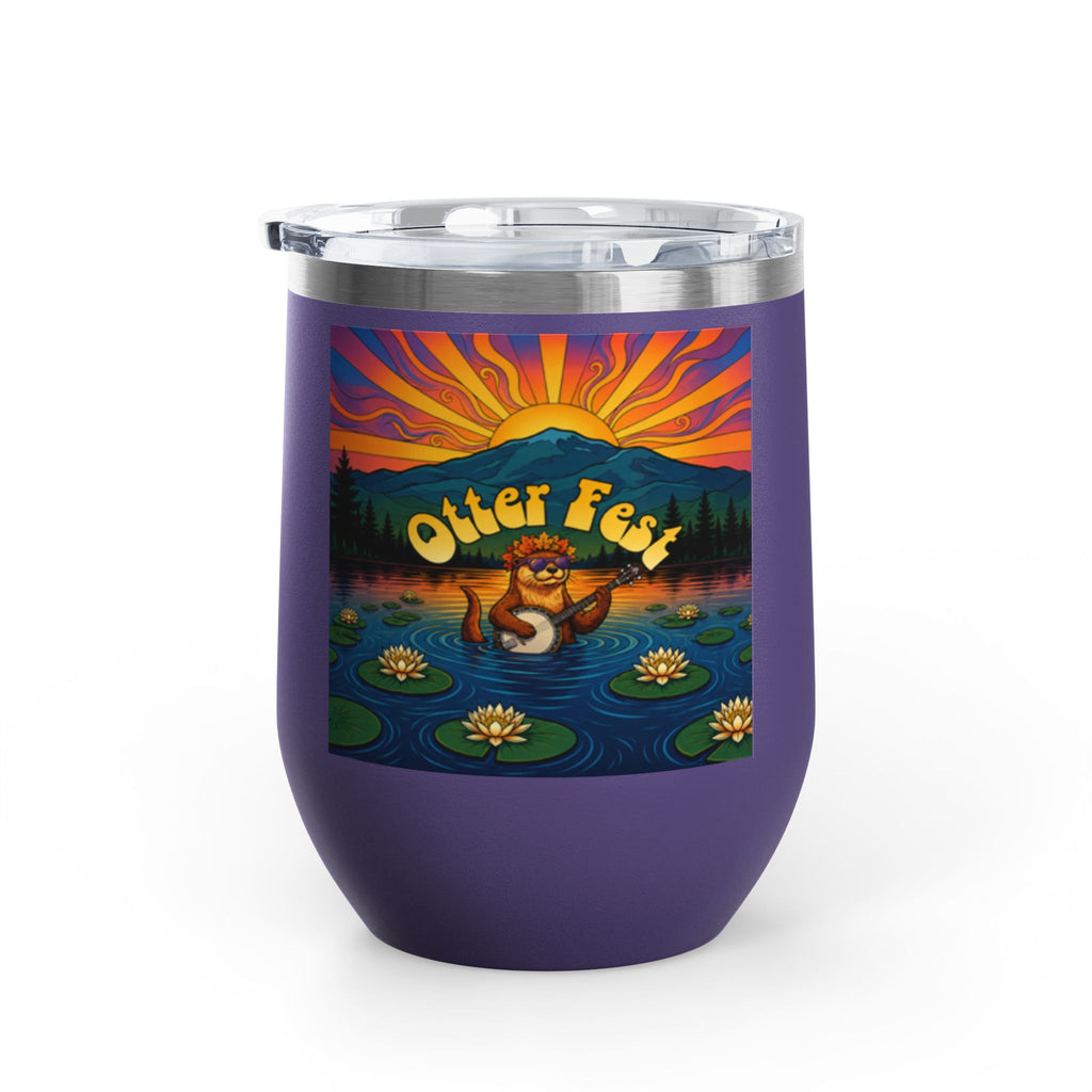 Otter Fest Strummin’ & Pickin’ Clem Sunset Wine Tumbler | Otter Fest 12oz. Wine Tumbler