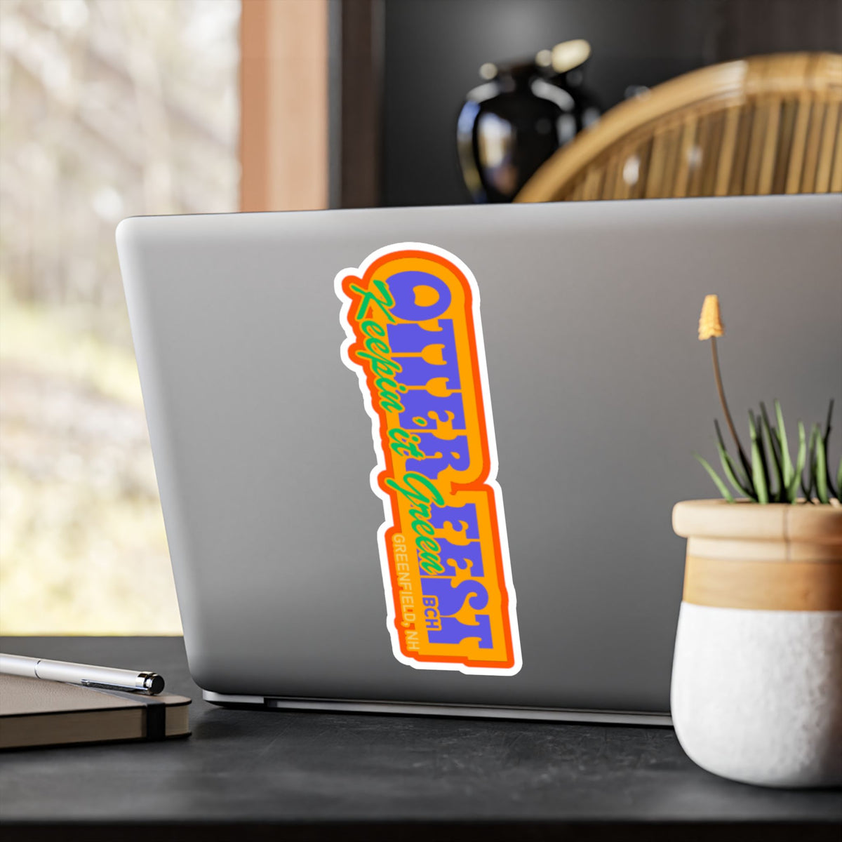Outerfest Festival Logo Sticker | Kiss-Cut Vinyl Decal