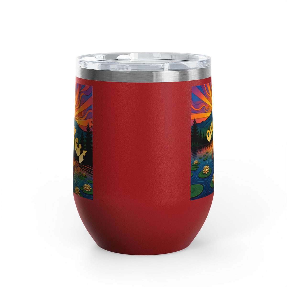 Otter Fest Strummin’ & Pickin’ Clem Sunset Wine Tumbler | Otter Fest 12oz. Wine Tumbler
