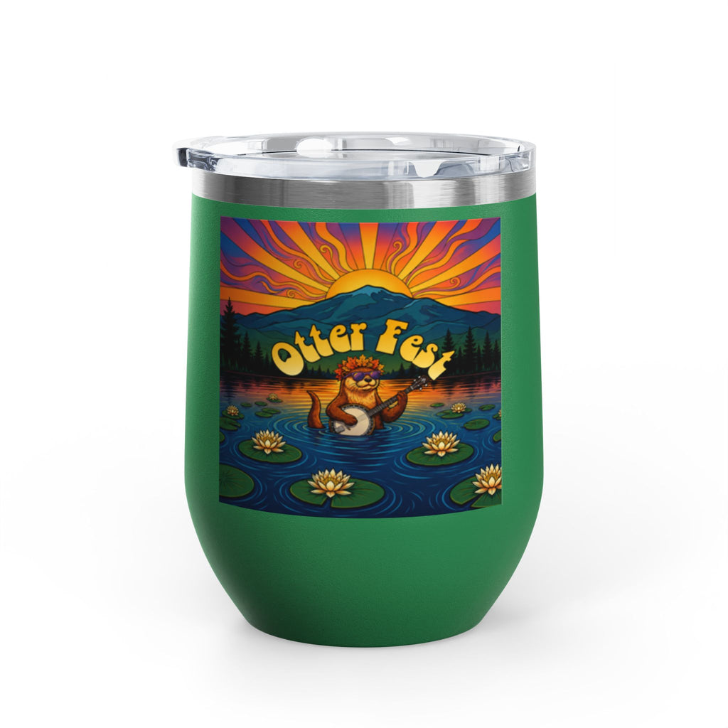 Otter Fest Strummin’ & Pickin’ Clem Sunset Wine Tumbler | Otter Fest 12oz. Wine Tumbler