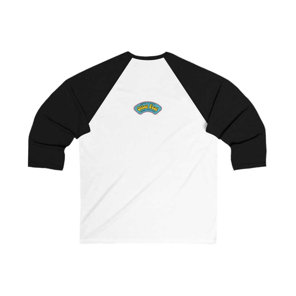Otter Fest Banjo Circle Logo Baseball Tee | Otter Fest Bluegrass Stage