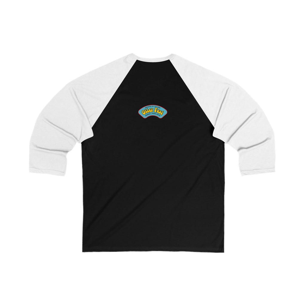 Otter Fest Banjo Circle Logo Baseball Tee | Otter Fest Bluegrass Stage