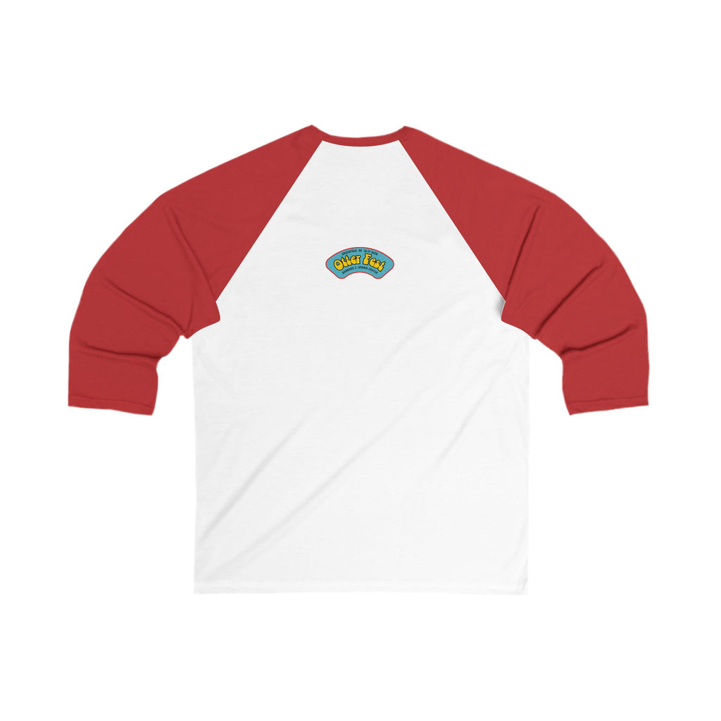 Otter Fest Banjo Circle Logo Baseball Tee | Otter Fest Bluegrass Stage