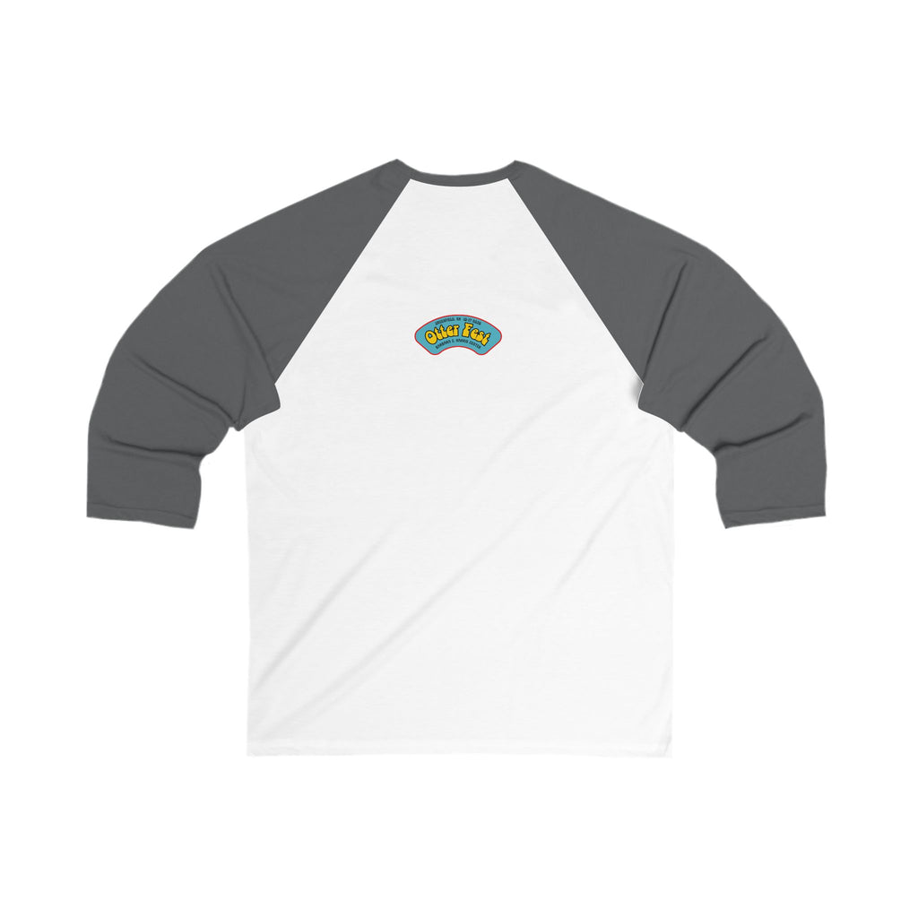 Otter Fest Banjo Circle Logo Baseball Tee | Otter Fest Bluegrass Stage