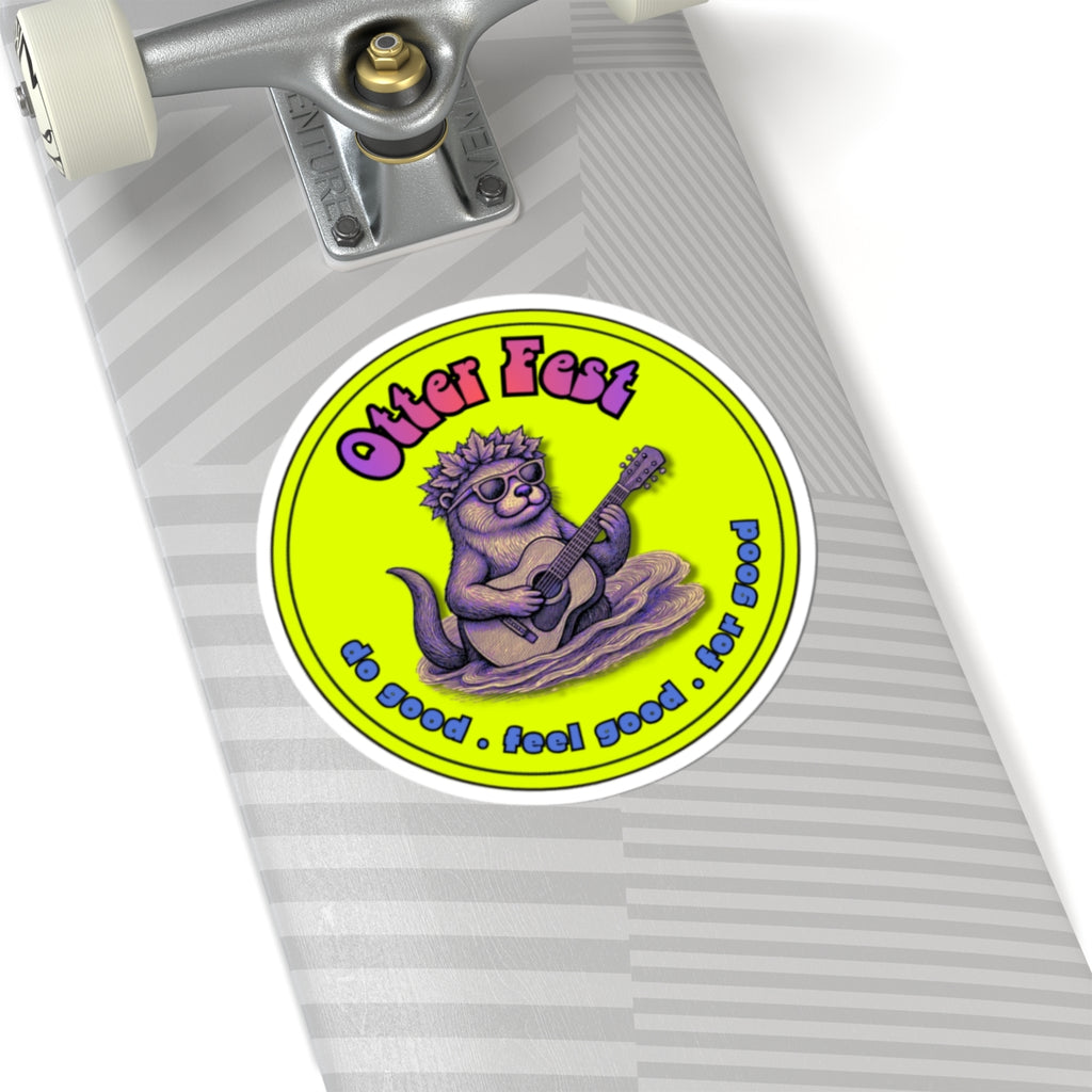 Otter Fest  Psychedelic Guitar Clem sticker | Otter Fest BCH Sticker Collection