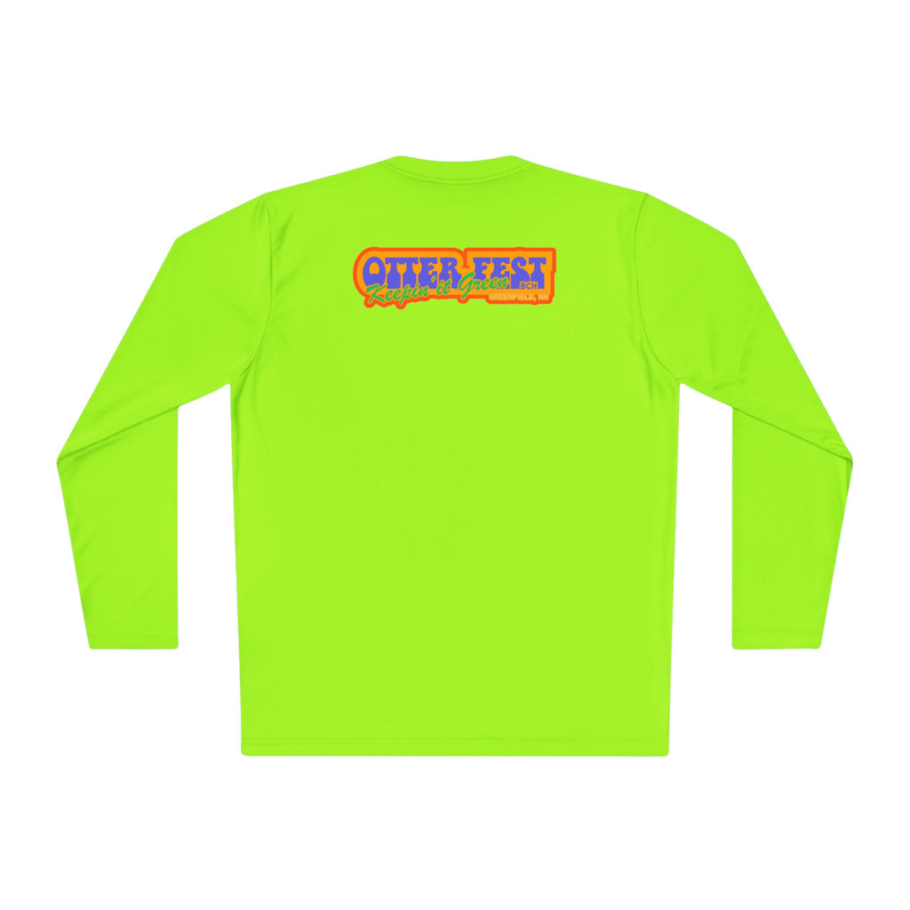 Otter Fest Mountain, Keeping it Green Long Sleeve Tee | Retro Outdoor Festival Shirt
