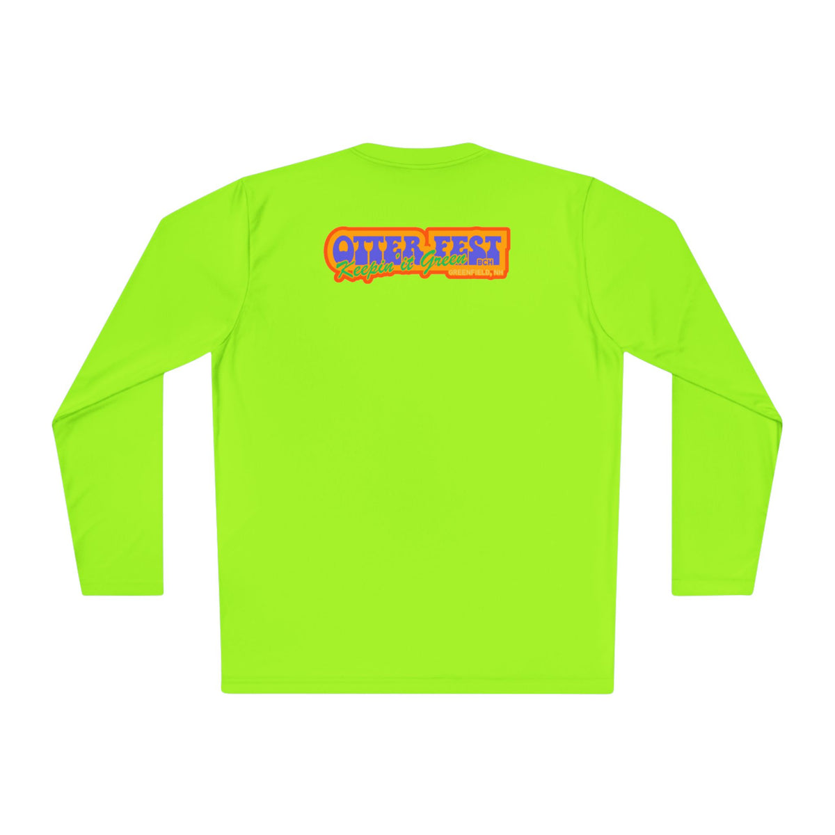 Otter Fest Mountain, Keeping it Green Long Sleeve Tee | Retro Outdoor Festival Shirt