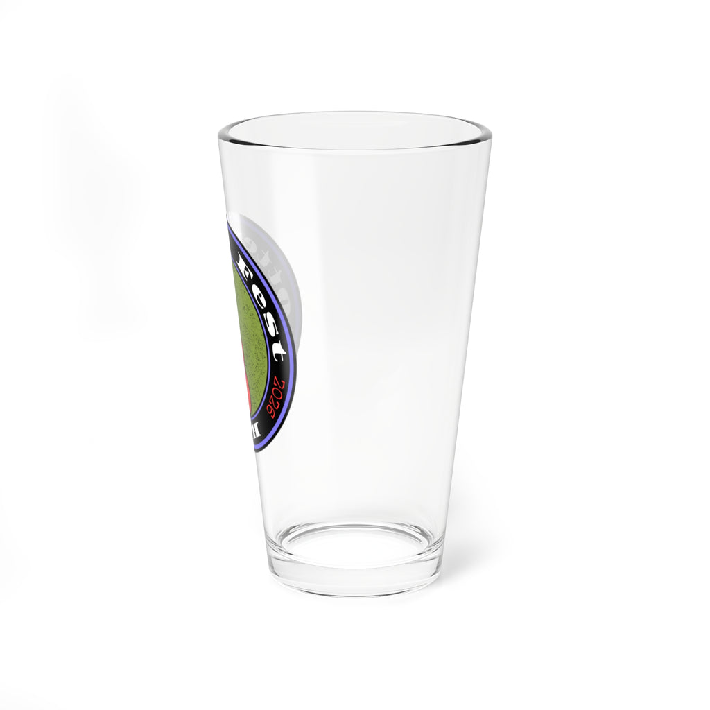 Otter Fest Peace & Rock Guitar Mixing Glass | 16oz Pint Glass
