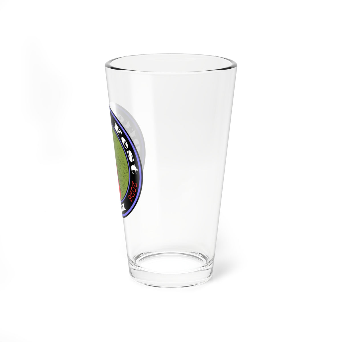 Otter Fest Peace & Rock Guitar Mixing Glass | 16oz Pint Glass