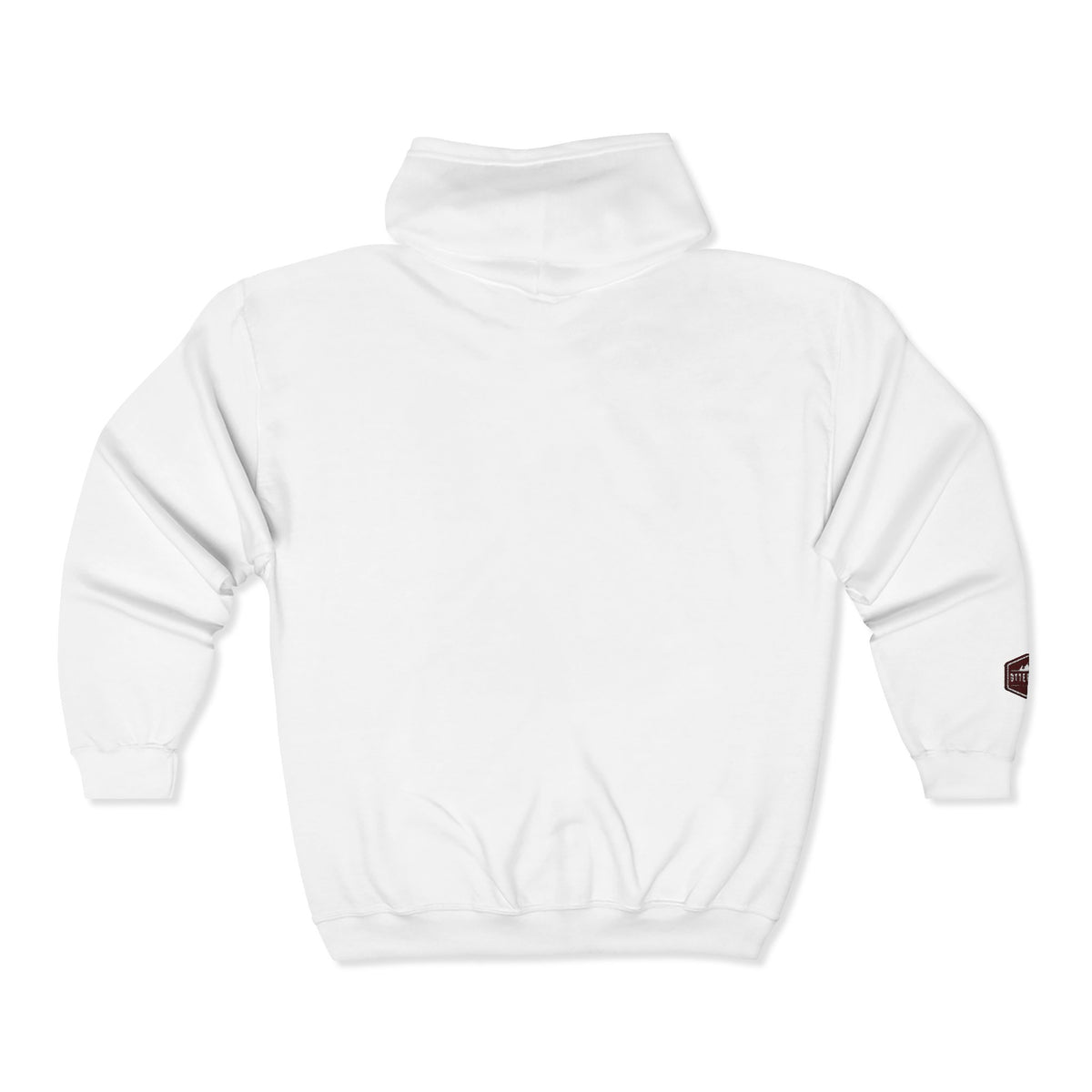 Otter Fest Shield Logo Zip Hoodie | White Full-Zip Sweatshirt