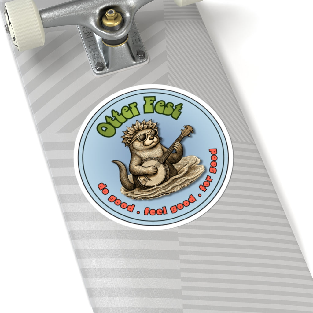 Otter Fest Blue Banjo Clem Sticker - Otter Fest BCH Sticker Collection!