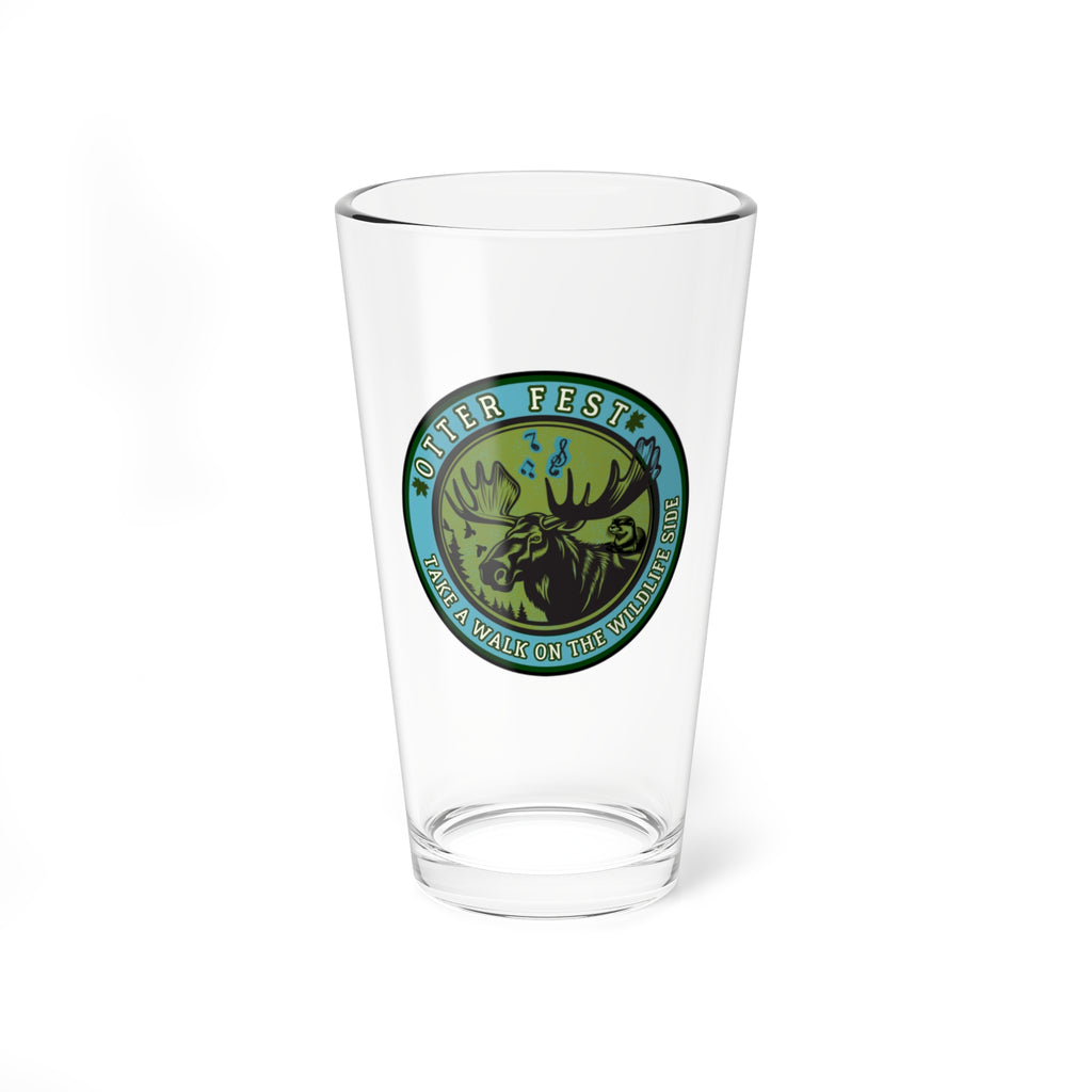 Otter Fest Moose Logo Mixing Glass | 16oz Pint Glass
