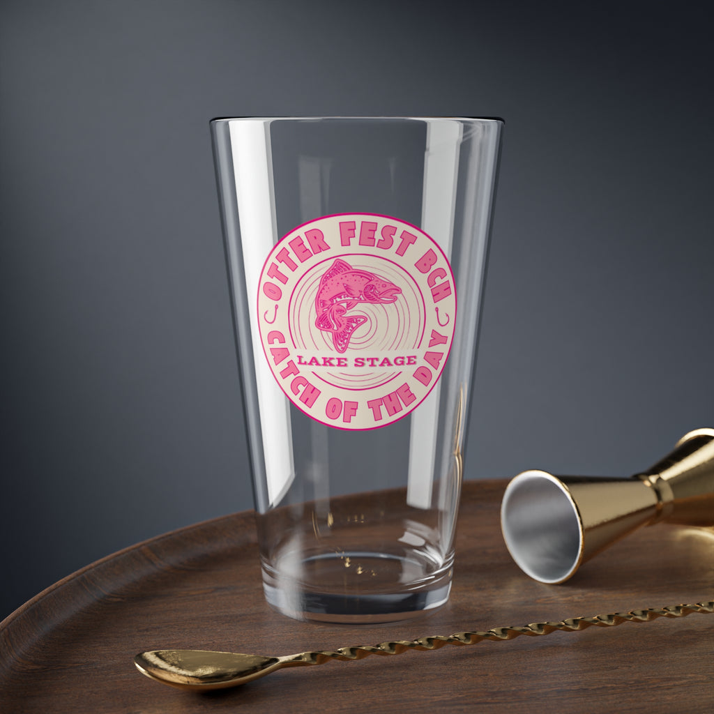 Otter Fest Catch of The Day  Mixing Glass | 16oz Pint Glass