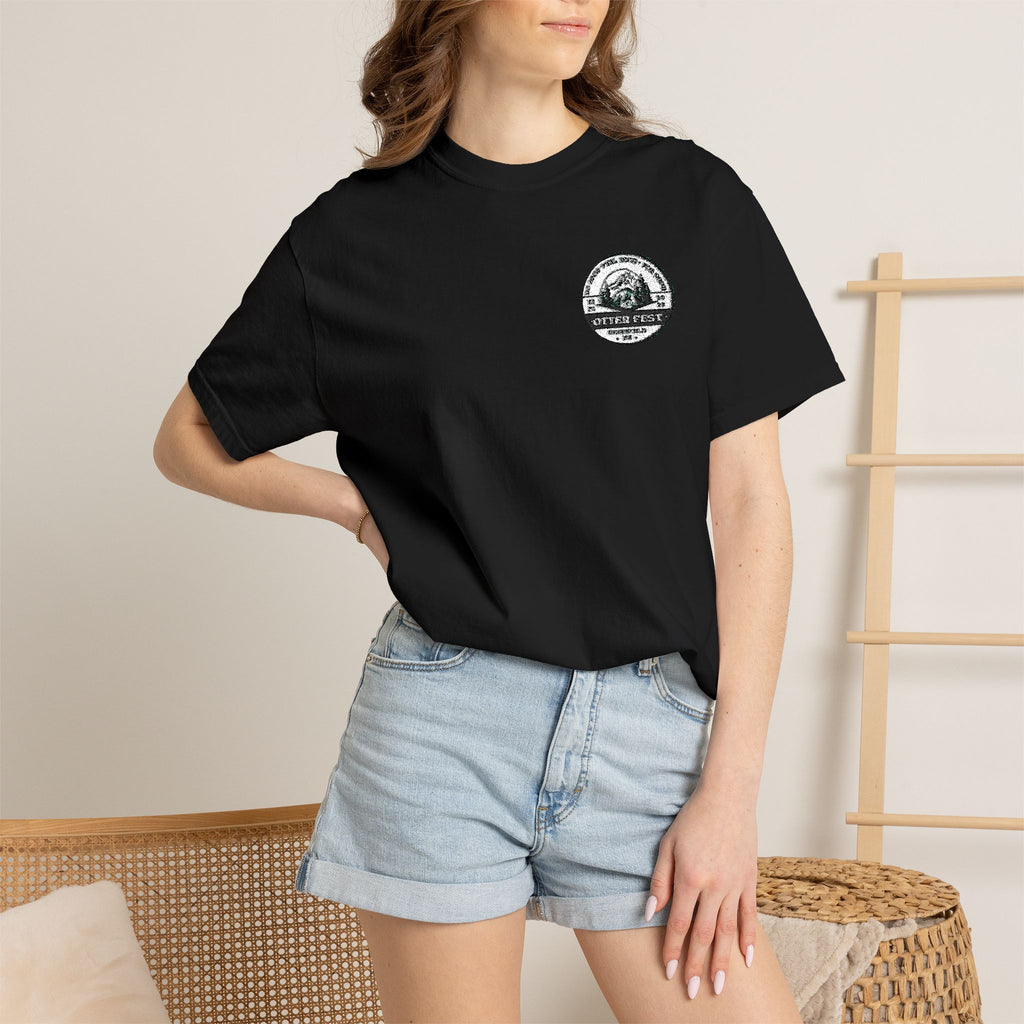 Otter Fest BCH Mountain Lake T-Shirt | Minimal Outdoor Emblem