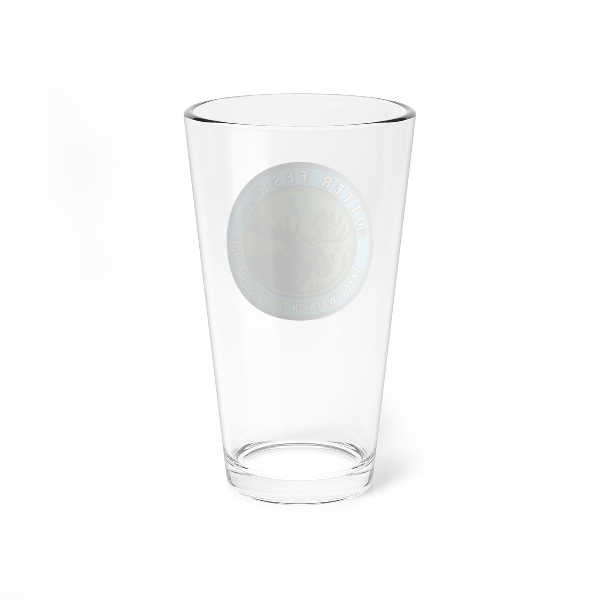 Otter Fest Moose Logo Mixing Glass | 16oz Pint Glass