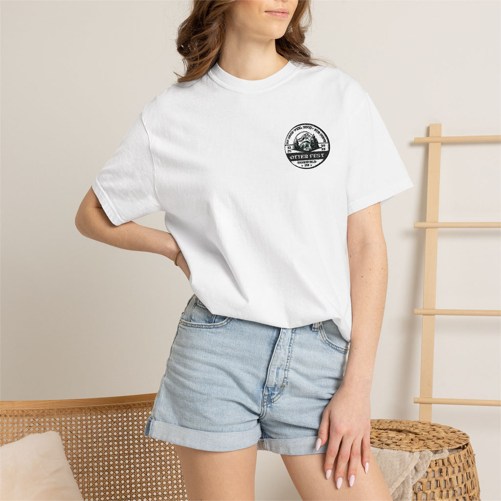 Otter Fest BCH Mountain Lake T-Shirt | Minimal Outdoor Emblem