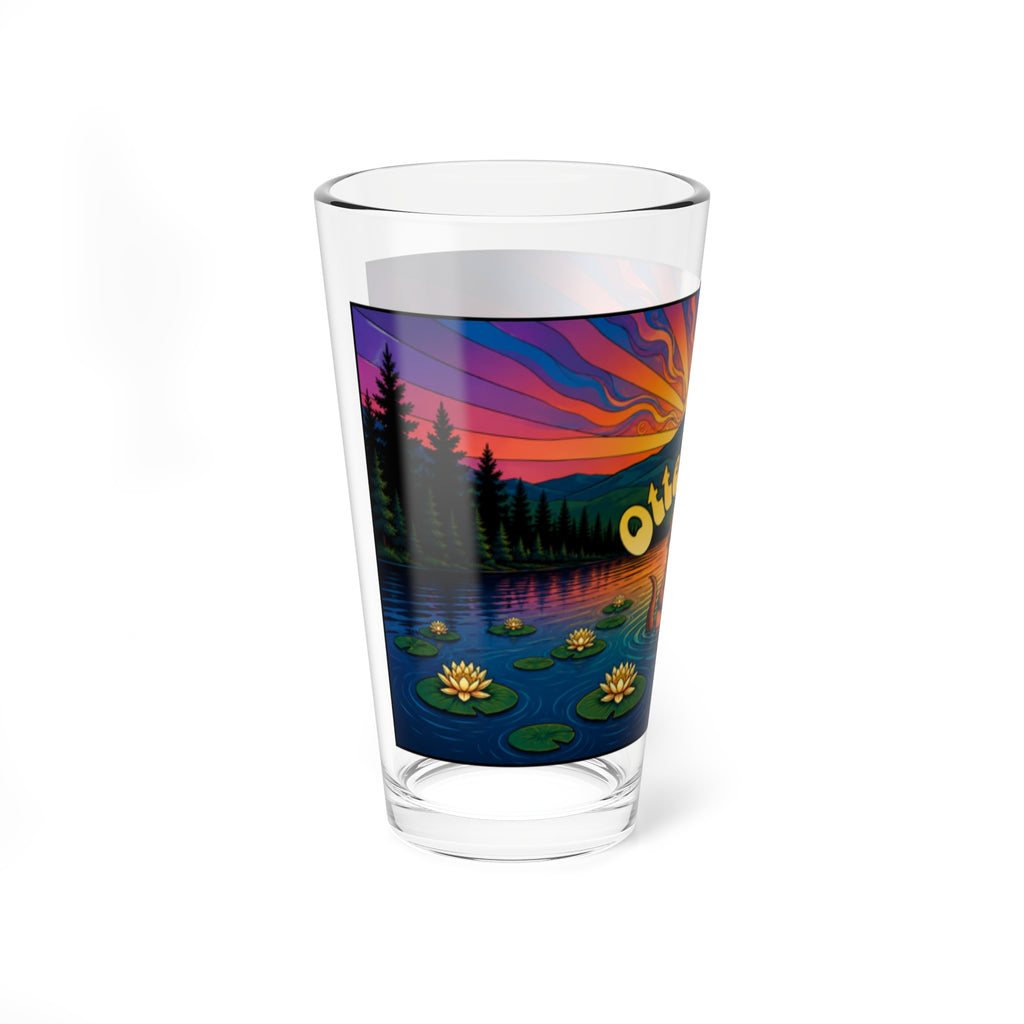 Otter Fest Guitar Otter Pint Glass | 16oz Mixing Glass