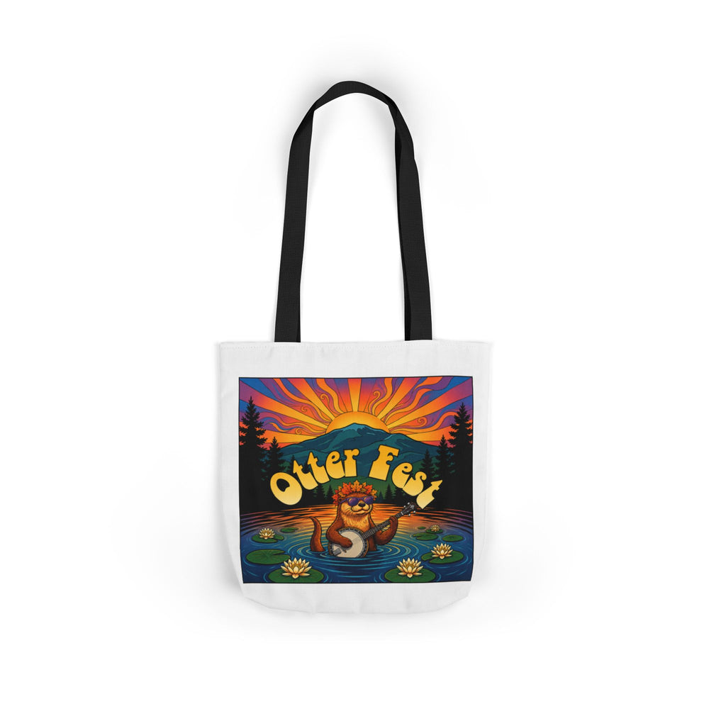 OTTER FEST Two sided print Poly-Canvas Tote Bag