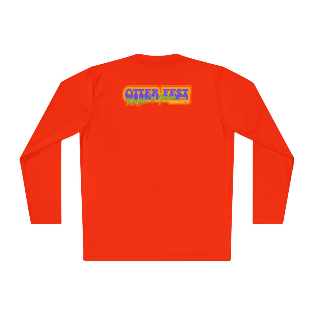Otter Fest Mountain, Keeping it Green Long Sleeve Tee | Retro Outdoor Festival Shirt