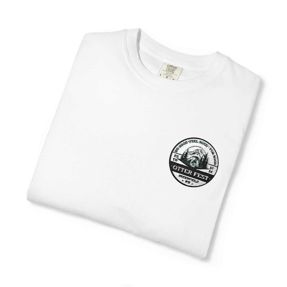 Otter Fest BCH Mountain Lake T-Shirt | Minimal Outdoor Emblem