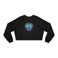 Otter Fest Picking' & Grinning Women's Cropped Banjo Sweatshirt | Musician Instrument Graphic