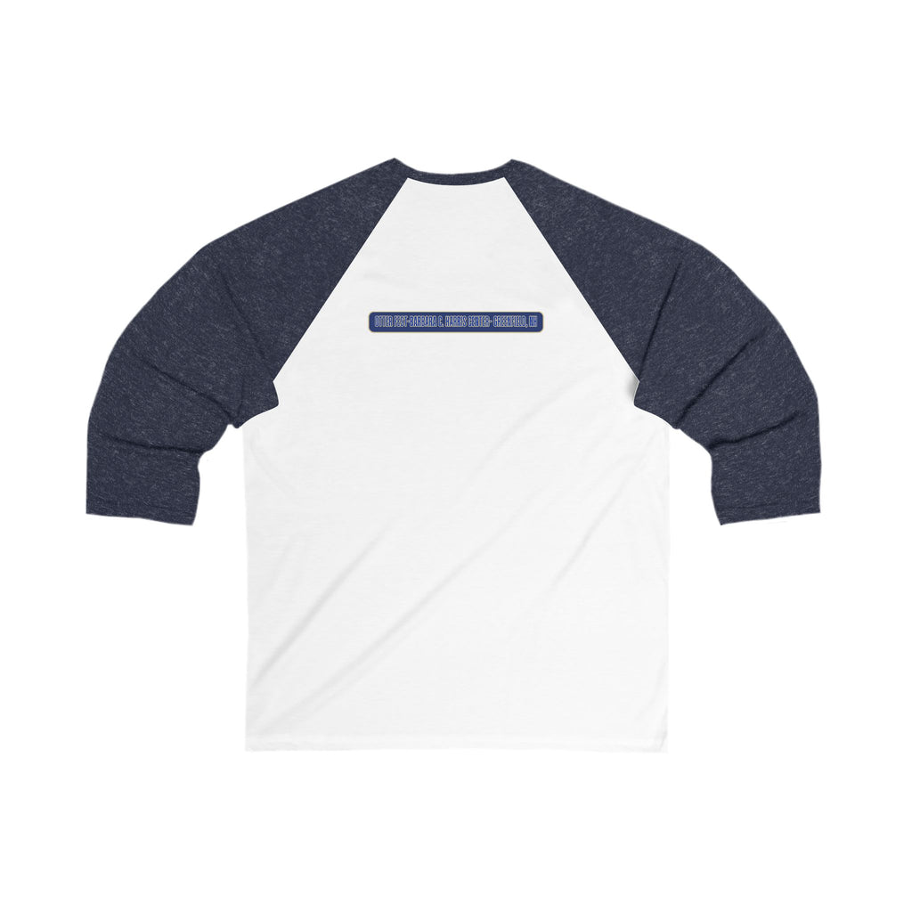 Otter Fest 2026 Classic Navy Badge Baseball Tee | Otter Fest Raglan