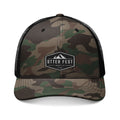 Otter Fest patch camo Trucker Hat | Embroidered outdoor logo cap