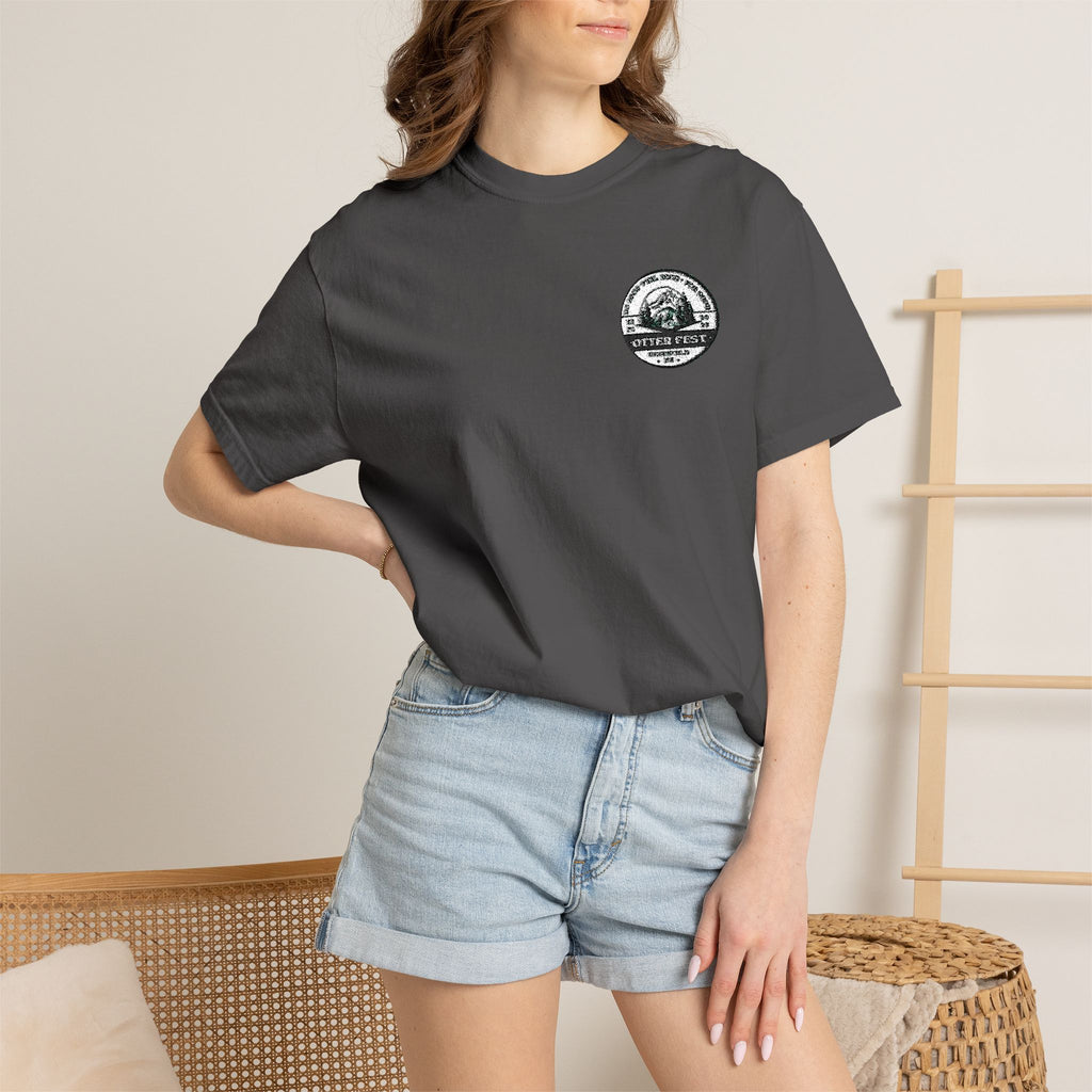 Otter Fest BCH Mountain Lake T-Shirt | Minimal Outdoor Emblem