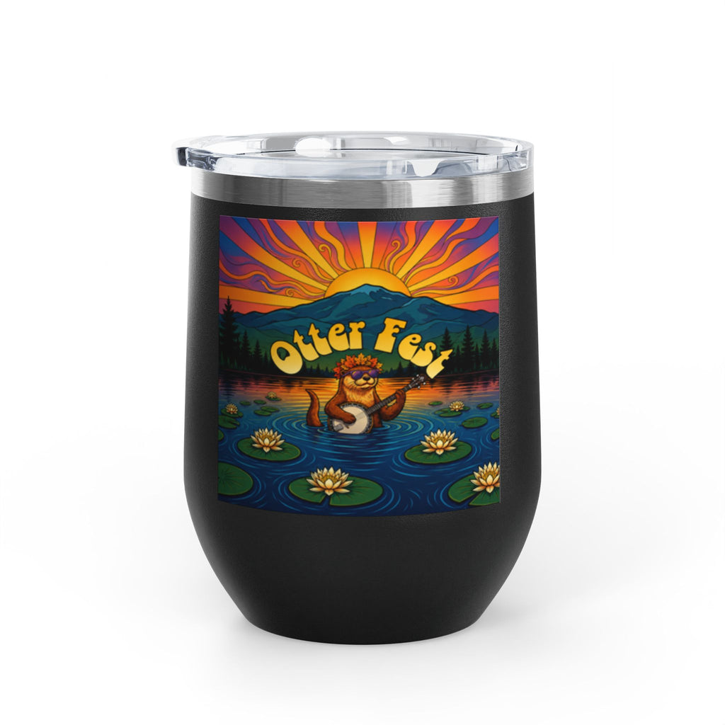 Otter Fest Strummin’ & Pickin’ Clem Sunset Wine Tumbler | Otter Fest 12oz. Wine Tumbler